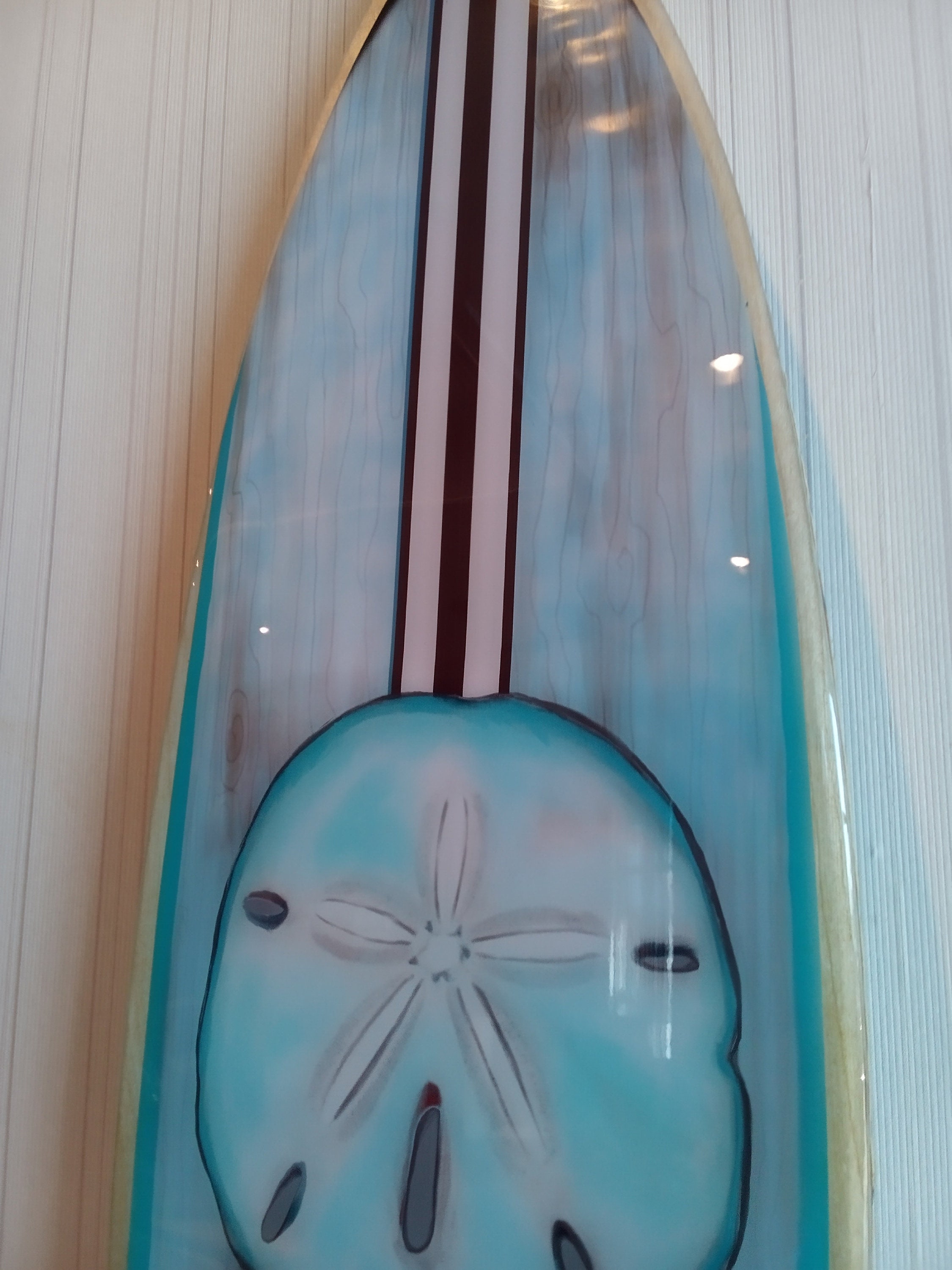 Surfboard Epoxy Resin Wood Bar Beach Wall Decor Furniture Man Etsy