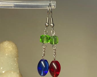 RED pill BLUE pill Matrix inspired earrings
