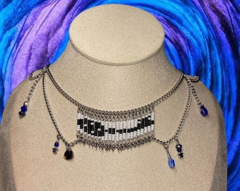 Coraline Button Key inspired Choker Necklace