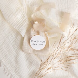 Calligraphy Wedding Thank You Tag, Reception Custom Favors Event Card, Invitation Printable, Instant Access Download, Edit with Templett