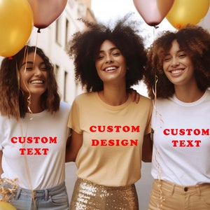 Bride Crew Custom T-Shirt,Custom Text T-Shirt,Custom Bride T-shirt,Bridal Custom Text Tee