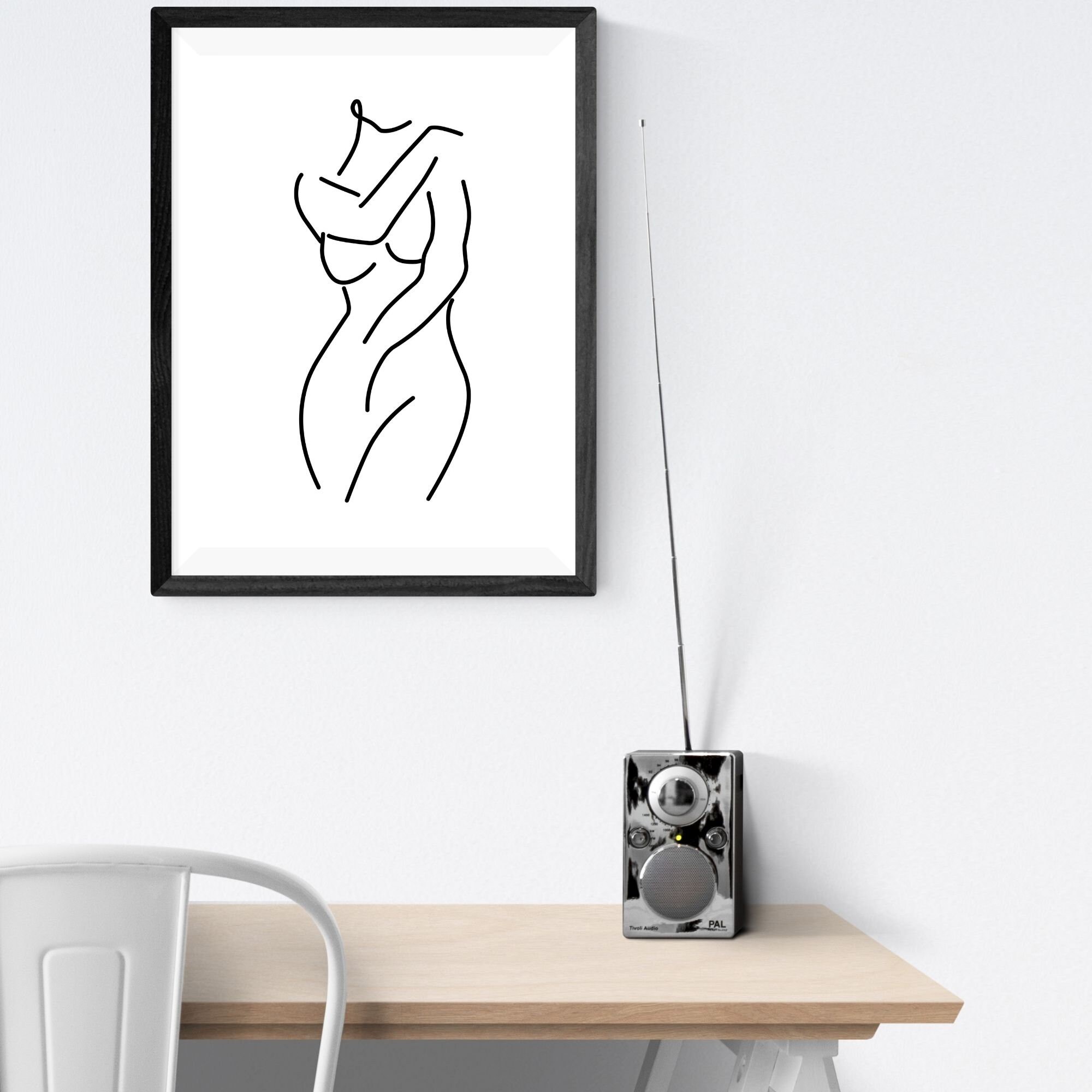Stunning Nude Woman Art Poster - haj4otg