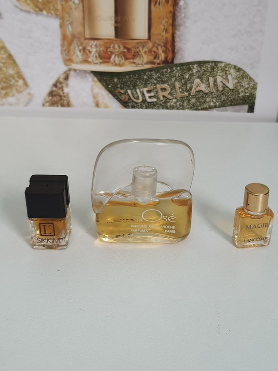 Lot miniatures parfum  Sikkim Lancome,  J'ai ose G