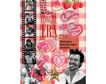 HS x cowgirl inspired kindle insert for kindle basic | paperwhite 11th generation/12th generation/coloursoft | kindle stickers