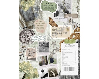 TS folklore inspired kindle insert for kindle basic | paperwhite 11th generation/12th generation/coloursoft | kindle stickers