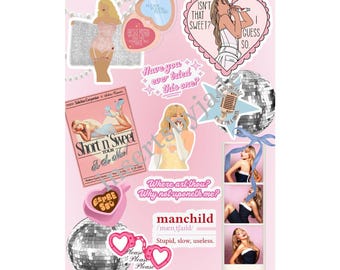 sabrina inspired kindle insert for kindle basic | paperwhite 11th generation/12th generation/coloursoft | kindle stickers