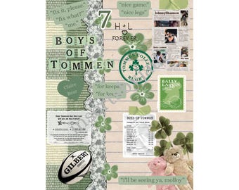 boys of tommen inspired kindle insert for kindle basic | paperwhite 11th generation/12th generation/coloursoft | kindle stickers