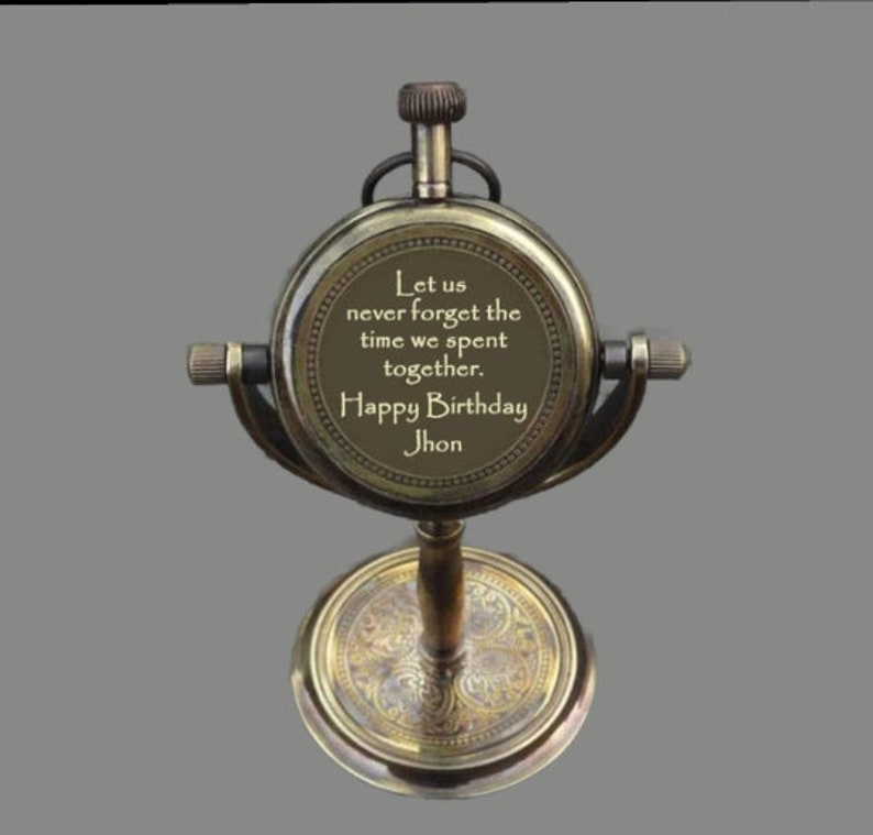 Personalized Table Clock, Customized Desk Clock, Engraved Office Table