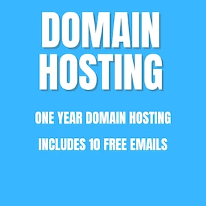 Domain hosting for 1 year