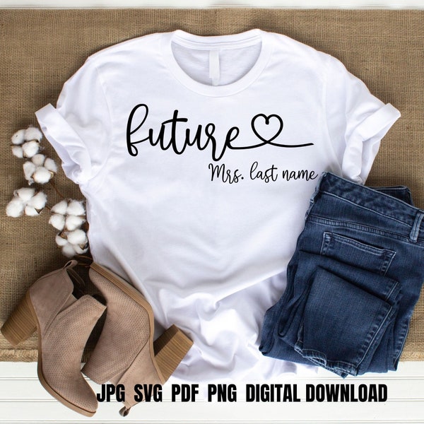 Future Mrs SVG, Bridal SVG, Mrs svg, Future Bride, Bride Shirt svg, future mrs, Bridal Shower svg, Engagement svg, Instant Download, PNG