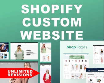Custom website design and theme customization, custom business website for your shop on shopify, have your own shop online website today