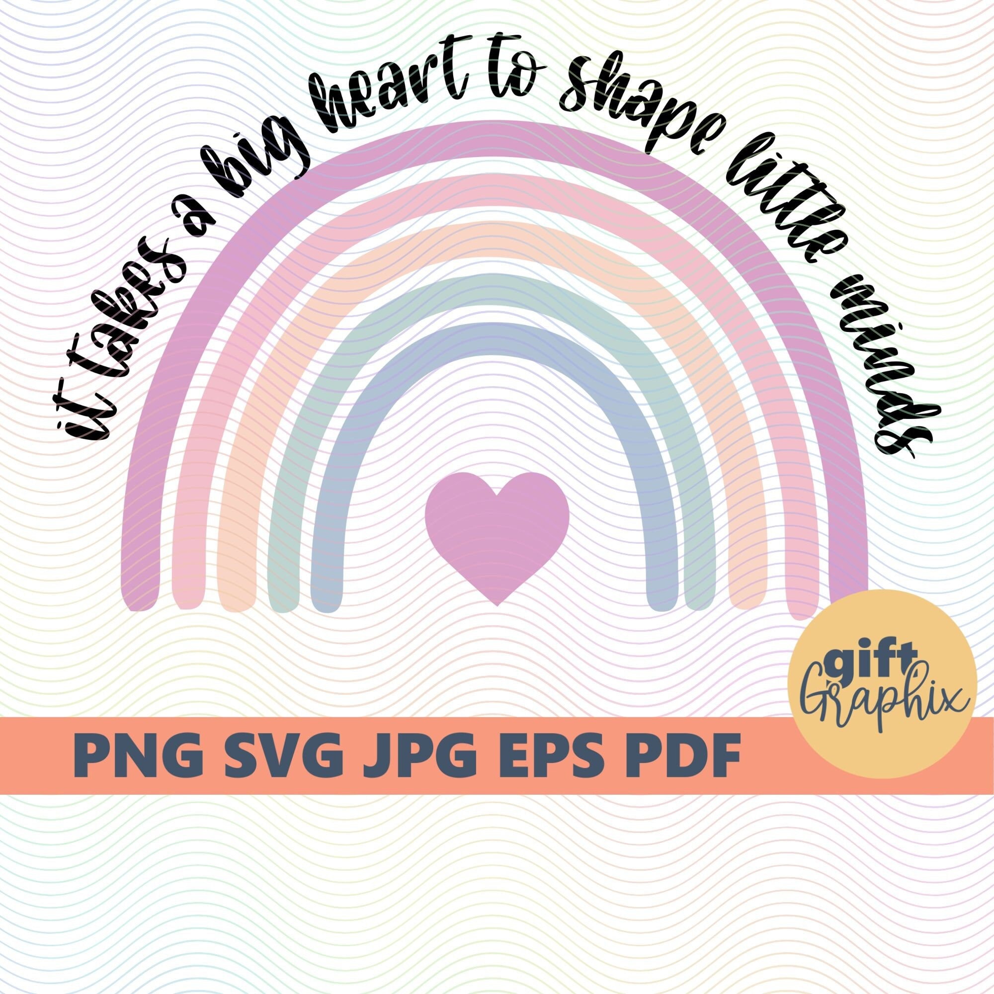 Mini Rainbow Heart Stickers