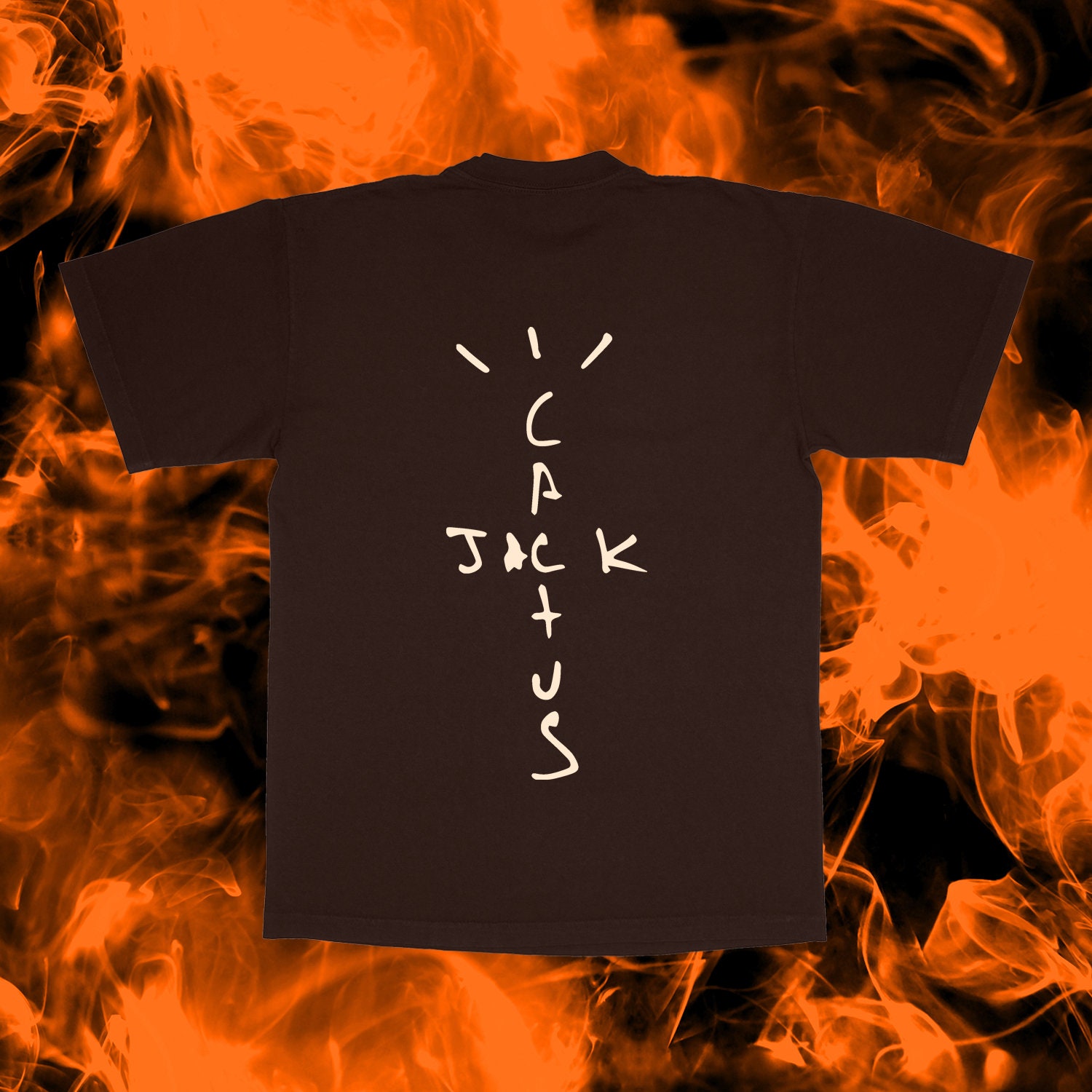 Travis Scott Cactus Jack Flame T-Shirt