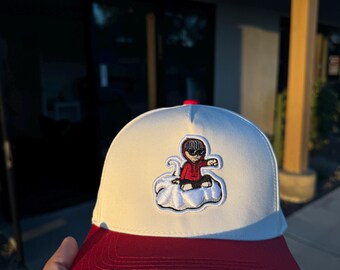 Hebrew Hat Creme/Red - LIMITED– Full Hearts LA