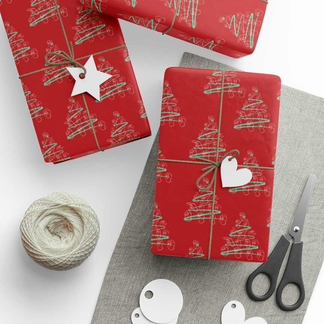 ASL Christmas Wrapping Paper Colorful Gift Wrap Holiday Etsy