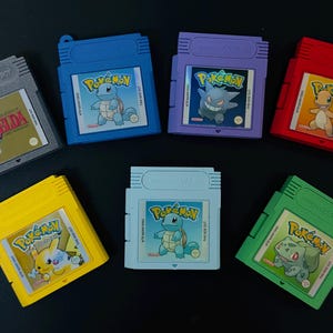 Custom Game Boy Cartridge Case | Holds 4 Nintendo Switch Games | Personalized Cover Art | 12 Colors | 3D Printed Retro Gaming Gift