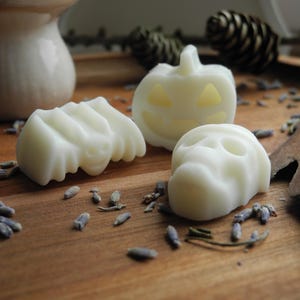 Spooky Halloween Soy Wax Melts: Pumpkin, Bat & Skull