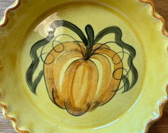 Los Angeles Potteries 1971 pumpkin pie plate
