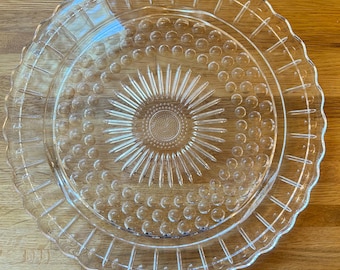 Glass Raised Cake Plate