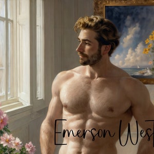 Original Gay AI Art Printable Download Fine Art Print Male - Etsy