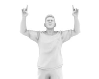 Lionel Messi Football STL File Printing 3D