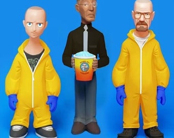 Breaking Bad STL File For 3D Printers Ready 3D Model STL File Movie Figure Printer Jesse Pinkman Walter White Gustavo Fring Heisenberg