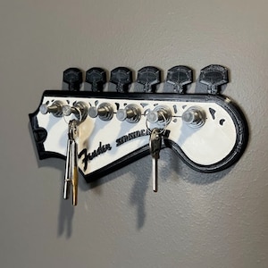 Fender Guitar Wall Keychain STL Digital Download Key Holder STL