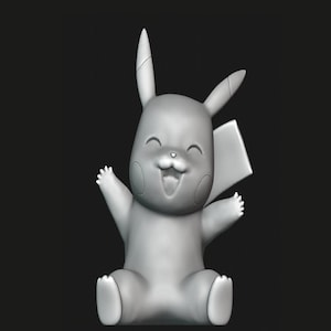 Pikachu Charmander Bulbasaur Figür STL Files 3d paint image 2