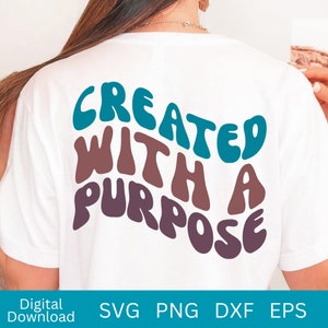 Created With a Purpose Svg, Christian Svg, Worthy Svg, Religious Svg, Faith Svg, Jesus Svg, Inspirational Svg, Bible Svg, Motivational Svg