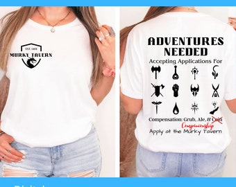 Adventures Needed Svg, Dnd Svg, Dungeons and Dragons Svg, RPG Svg, TTRPG, Fantasy Svg, Game Night Svg, Dungeon Master Svg, Tabletop RPG Svg