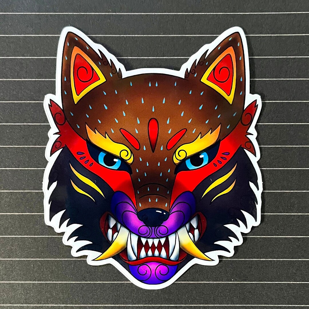 Wolf Alebrije Sticker - Etsy