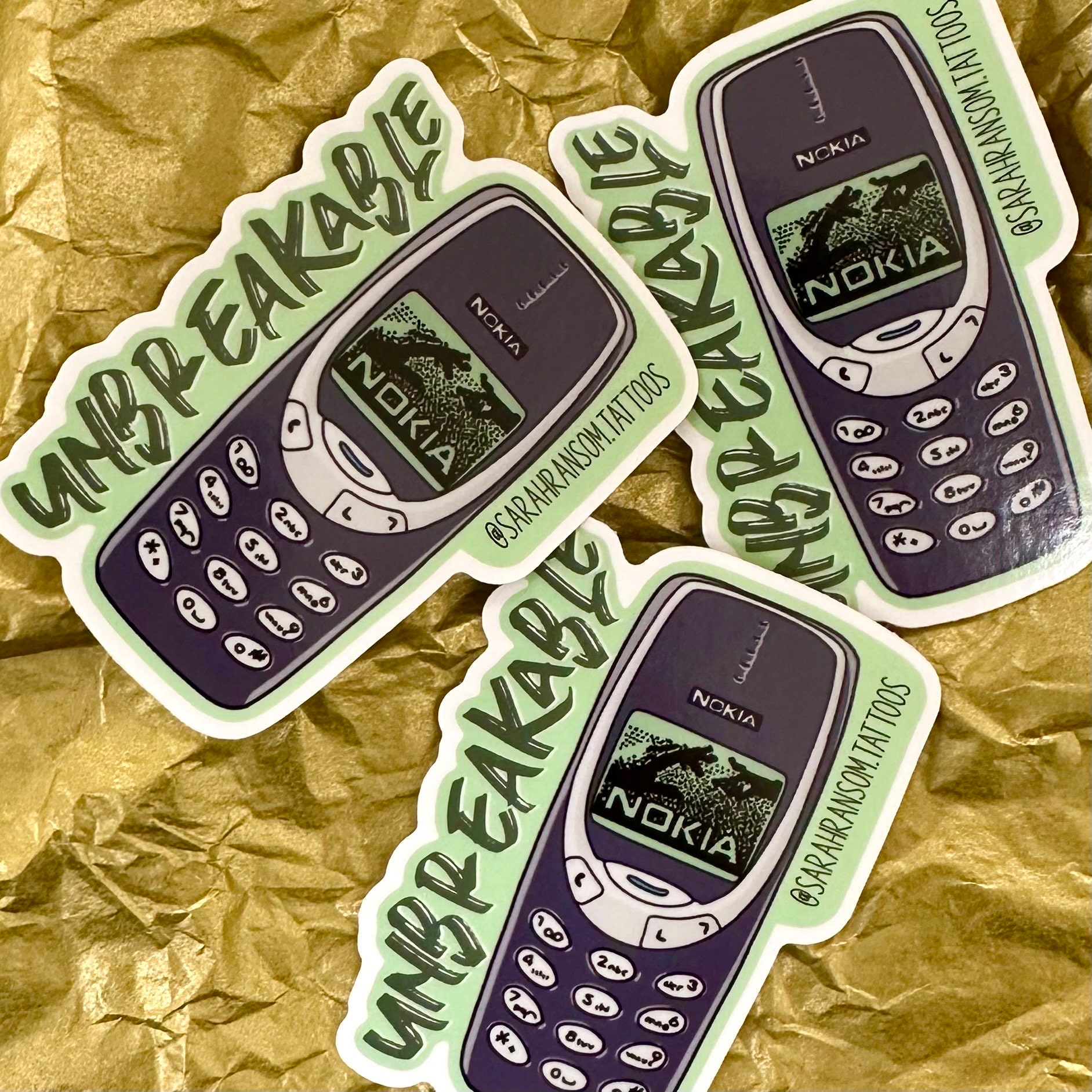Sticker pour téléphone Nokia cercueil gothique kawaii des années 90,  autocollant de l'an 2000, gothique pastel, nostalgie, téléphone vampire,  chauve-souris kawaii, mords moi, breloque pour téléphone portable -   France