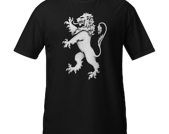 Lion Rampant Short-Sleeve Unisex T-Shirt, Good Quality, Comfy Clothing and Gifts