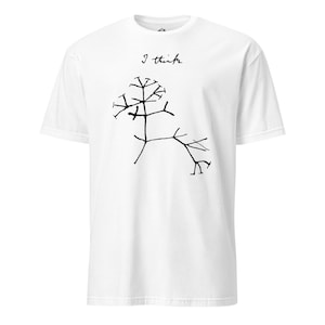 Camiseta unisex de manga corta con símbolo de líneas negras