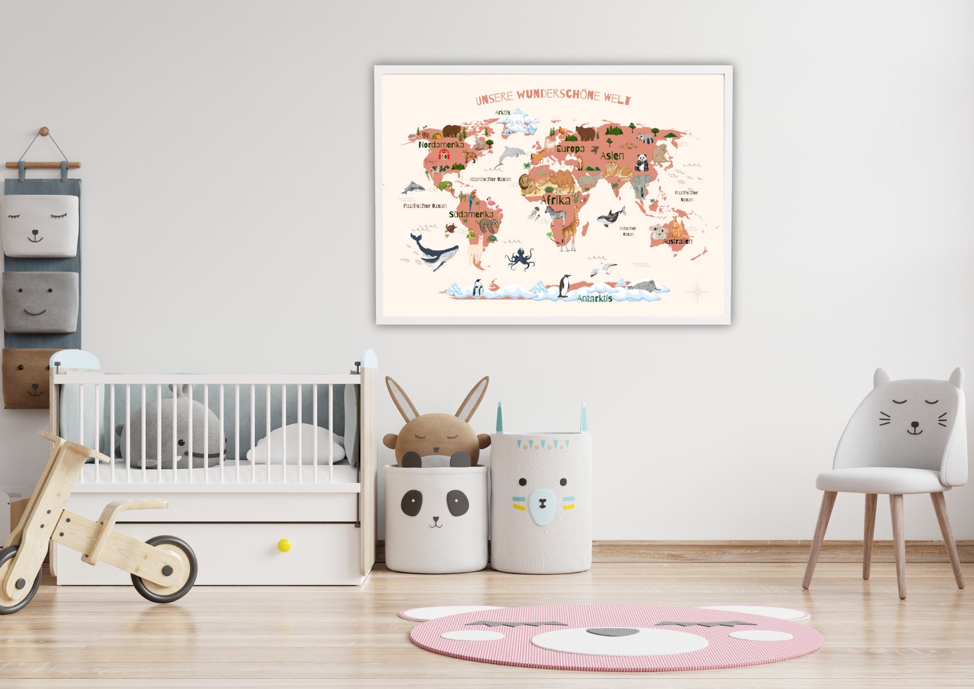 World Map for Kids, Wall Decor for Kids Room, Poster for Kids Room ...