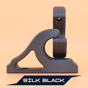 Silk Black horizontal wall-mounted sword bracket with a slim, space-saving design. Keeps swords stored securely and neatly while doubling as a stylish display for your collection.