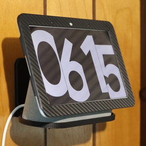 Google Nest Hub Bezel Cover - Carbon Fiber Textured Aesthetic Décor for Google Home Hub Gen. 1