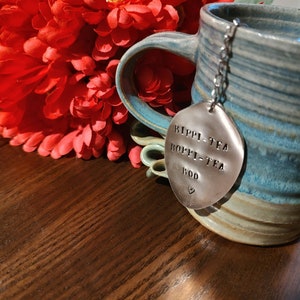 Handmade Vintage Spoon Tea Infuser - Choose Saying