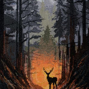 Cross-stitch kit Guardian of the Forest
