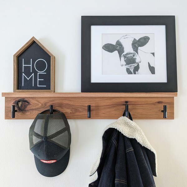 Hickory Coat Rack Etsy