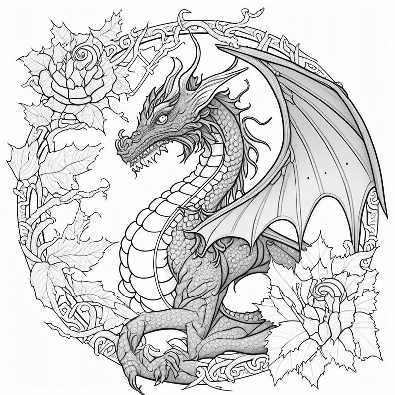 Fantasy Coloring Page Beautiful Woman Coloring Page Adult - Etsy