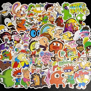 90's Kid Cartoon Sticker Pack, 5-Pack Stickers