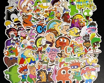 90's Kid Cartoon Sticker Pack, 5-Pack Stickers