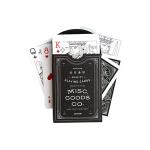Premium Playing Cards - Scratch & Dent - Black w/ Silver Foil