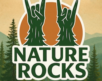 Nature Rocks Matte Sticker
