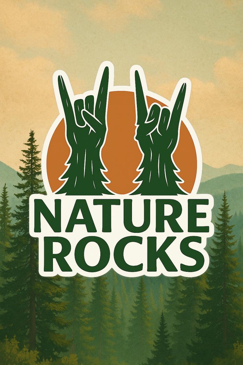 Outdoor Rock Sticker Nature Rocks Matte Sticker - Etsy