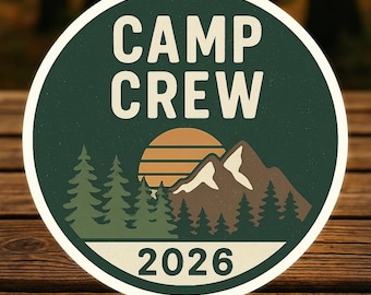 Camp Crew 2026 Matte Sticker