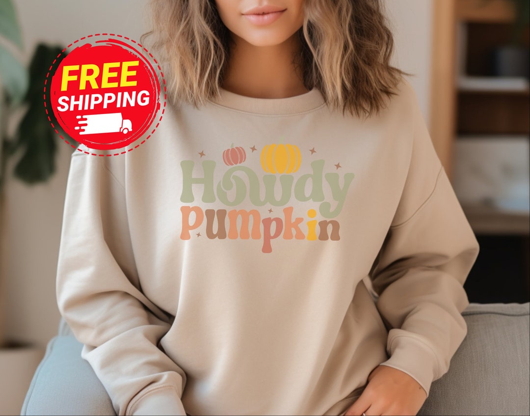 Fall Howdy Pumpkin Sweater Women's Fall Sweater Cute Etsy