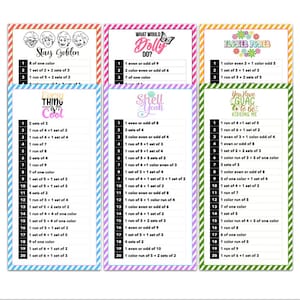 Phase 10 Phase 20 Cards | Printable PDF | Extra Phases for Game Night