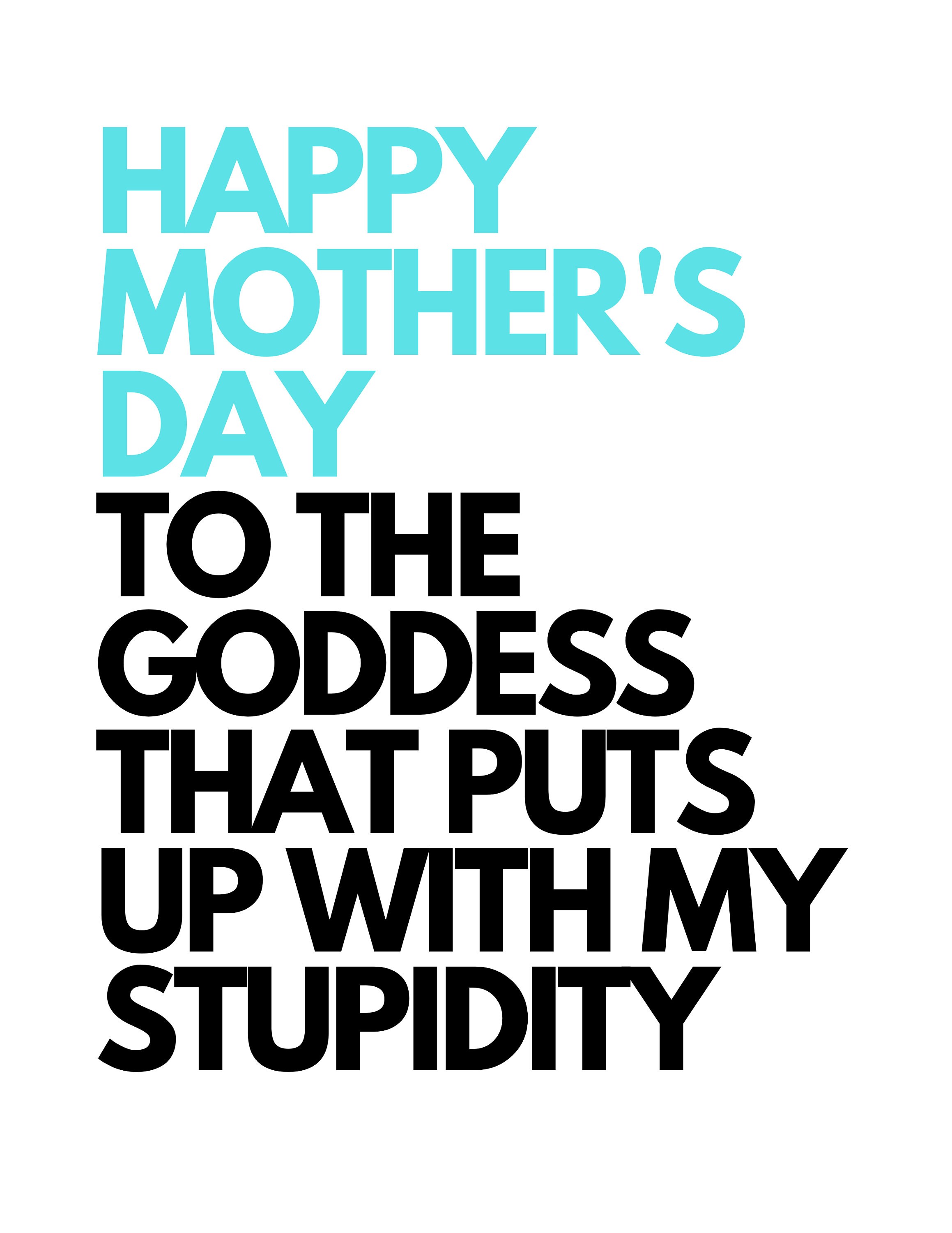 Printable Mother's Day Card, Printable Mother's Day Card From Son, Printable Mother's Day Card ...